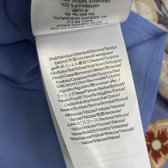 Farm Rio Women’s Superbloom Tapestry V-Neck Maxi Dress – Blue/Multi Floral – XXS - Picture 10 of 10